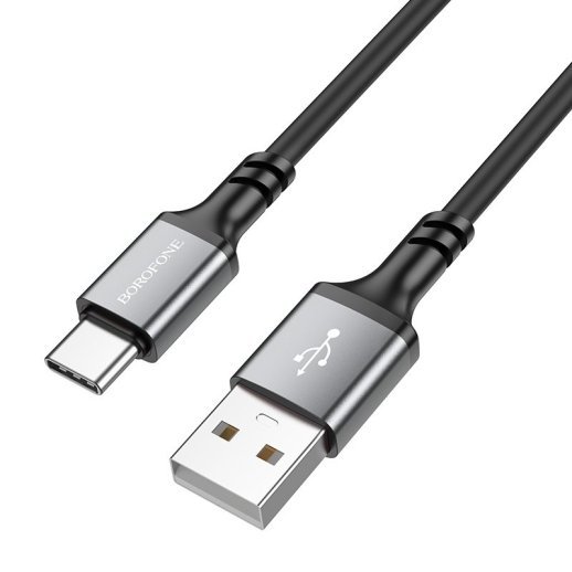 USB кабель BOROFONE BX83 USB - Type-C 2.4A 1 метр, чорний