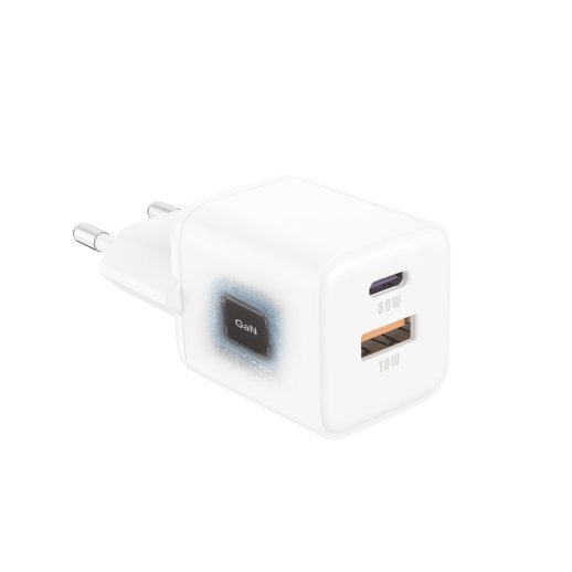 Сетевое Зарядное Устройство Senteo Z-10 1USB-C+1USB-A PD30W GaN/QC3.0 18W