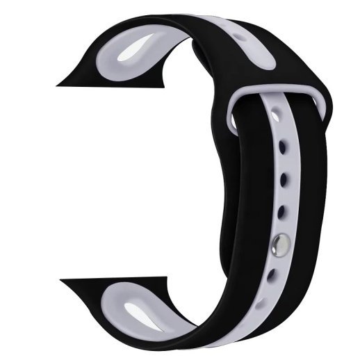 Ремінець силіконовий LINE 2 COLORS для APPLE WATCH 38мм | 40мм | 41мм LARGE