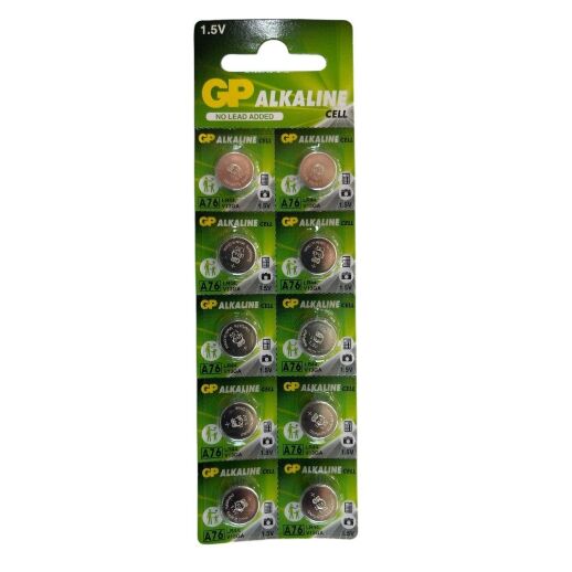 Батарейка лужна GP A76 LR44, V13GA 1.5V 10 штук