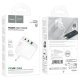Мережевий зарядний пристрій HOCO C115A 65W PD 2*TYPE-C + USB QC3.0, БІЛИЙ