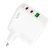 Мережевий зарядний пристрій HOCO C115A 65W PD 2*TYPE-C + USB QC3.0, БІЛИЙ
