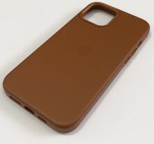 Чохол Leather Case Apple Iphone 12 Pro Max MagSafe Saddle Brown