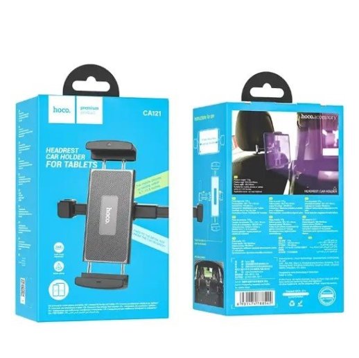 Автомобільний тримач HOCO CA121 до планшету 4,7"-10,5" підголівник - кліпсовий утримувач
