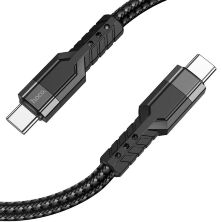 USB-C кабель HOCO U110 60W Type-C - Type-C 1.2M ЧОРНИЙ