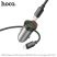 Автомобільний зарядний пристрій HOCO NZ16A Rigorous 43W PD25W + QC3.0 з кабелем Type-C to Lightning, чорний
