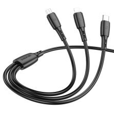 USB кабель BOROFONE BX71 charging data 3in1 USB - Type-C/MicroUSB/Lightning