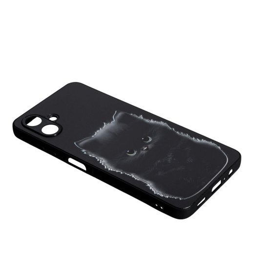 Накладка Fashion Mix для Samsung A06 Black Cat