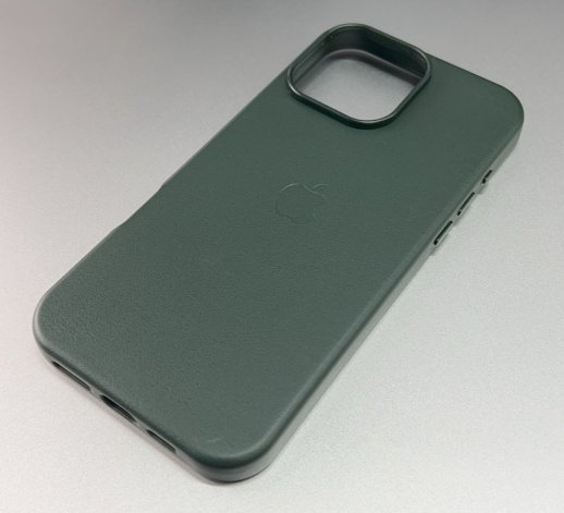 Чехол Leather Case Apple Iphone 16 ProMax  MagSafe Green