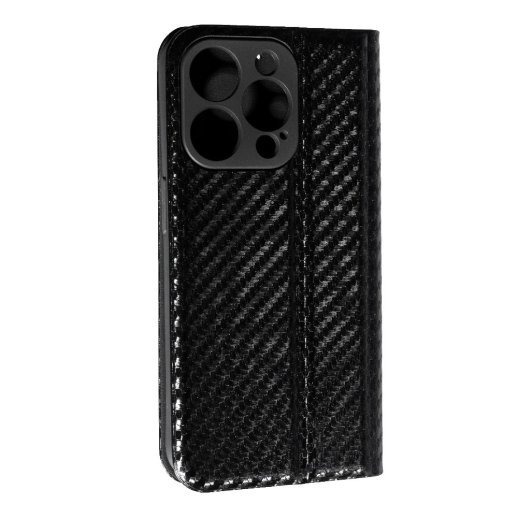 Книга Flip Cover Carbon для Apple iPhone 15 Pro Black