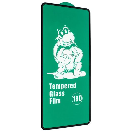 Захисне скло 18D із захисним бортом XIAOMI Redmi Note 9S / Note 9 Pro 2020 ЧОРНИЙ