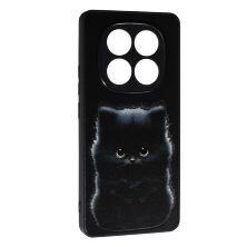 Накладка Fashion Mix для Xiaomi Redmi Note 14 Pro Plus (5G) Black Cat