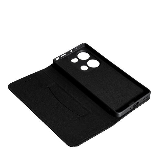 Книга Flip Cover Carbon для Xiaomi Redmi Note 13 Pro (4G) /Poco M6 Pro (4G) Black