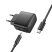 Мережевий зарядний пристрій HOCO CS61A TYPE-C PD 30W + USB QC 3.0 + КАБЕЛЬ TYPE-C - TYPE-C, чорний