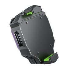 Охолоджувач для смартфона HOCO GM26 Fast Cooling Mobile Phone Cooler з підсвіткою, чорний/фіолетовий