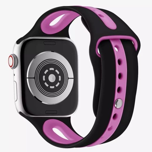 Ремінець силіконовий LINE 2 COLORS для APPLE WATCH 38мм | 40мм | 41мм SMALL SIZE