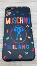 Case VIP Print Apple iPhone 11 Moschino Чёрный