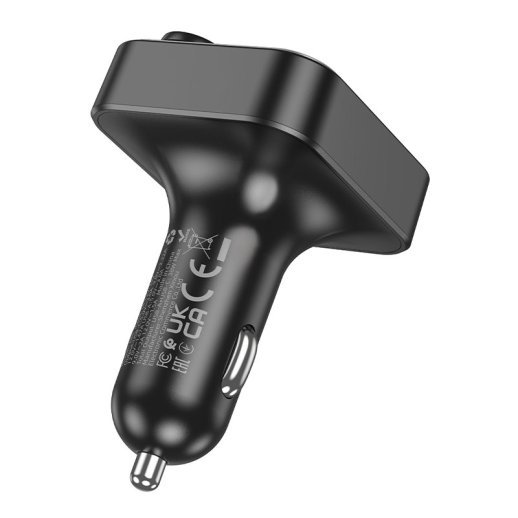 FM-трансмітер HOCO E85 Tiger PD20W + QC3.0 Bluetooth 5.4 (чорний)