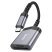 OTG картрідер HOCO UA25 2в1 Type-C (штекер)  -  SD / TF (гнізда), 19 см, сірий
