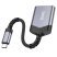 OTG картрідер HOCO UA25 2в1 Type-C (штекер)  -  SD / TF (гнізда), 19 см, сірий