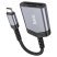 OTG картрідер HOCO UA25 2в1 Type-C (штекер)  -  SD / TF (гнізда), 19 см, сірий
