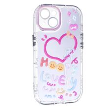 Накладка Happy Lovely для Apple iPhone 15 Transparent