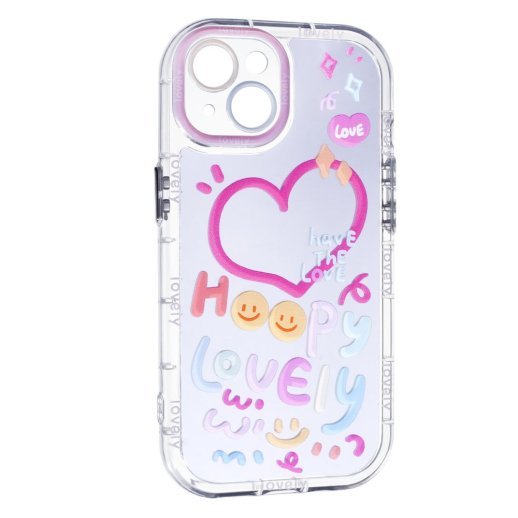 Накладка Happy Lovely для Apple iPhone 15 Transparent
