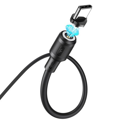 USB кабель HOCO X52 Магнітний USB - Type-C, 1метр, чорний