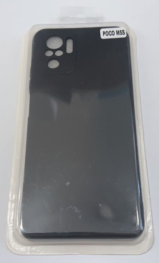 Чехол Silicone Case for POCO M5S (Redmi Note 10) No Logo Black