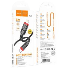 USB-C кабель HOCO X59 PD Type-C - Lightning 3 MЕТРИ, ЧОРНИЙ