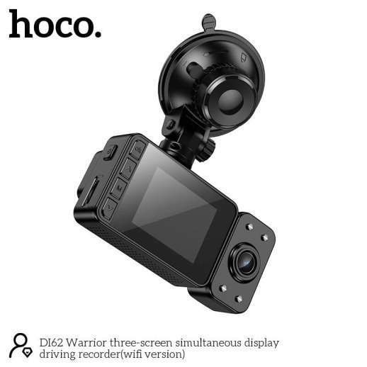 Автомобільний відеореєстратор HOCO DI62, чорний