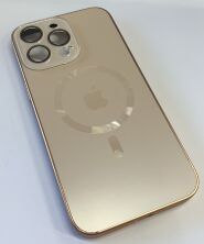 Чехол AG-ACRYLICS  Magsafe for Apple Iphone 15 ProMax Golden Titanium