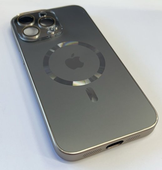 Чехол AG-ACRYLICS Magsafe for Apple Iphone 15 ProMax Golden Titanium