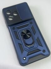 Armor Case With Curtain for Realme C51 4G / C53 4G Dark Blue