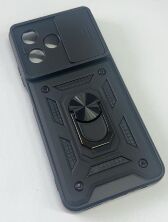 Armor Case With Curtain for Realme C51 4G / C53 4G Dark Blue