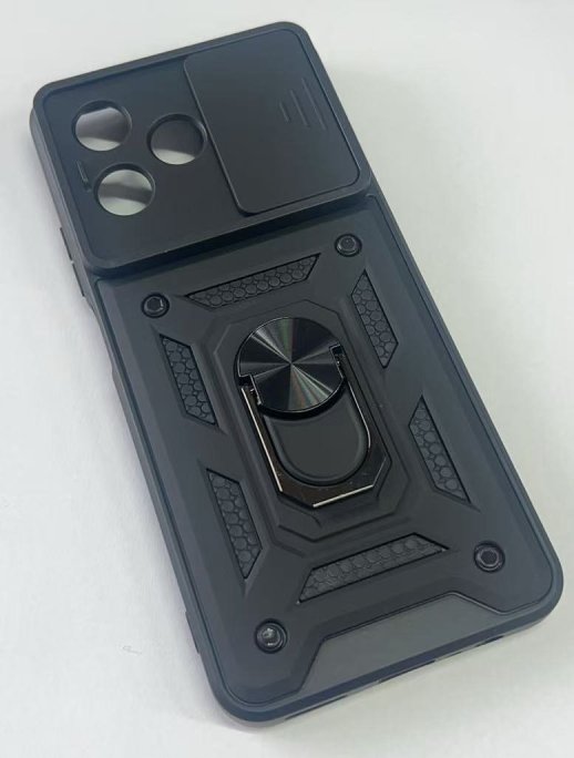 Armor Case With Curtain for Realme C51 4G / C53 4G Dark Blue