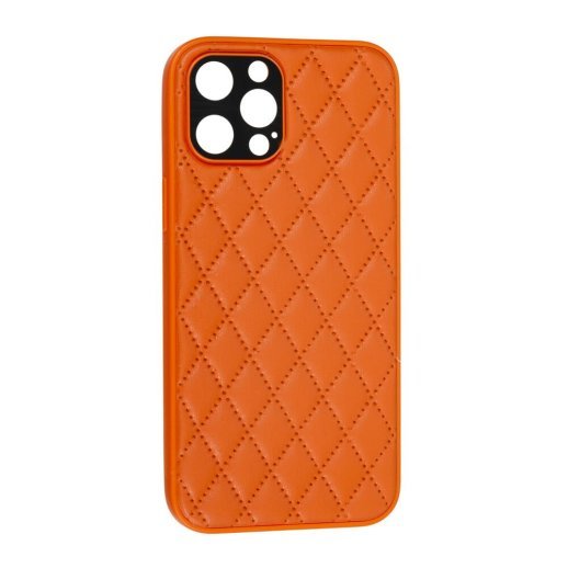 Накладка Шкiра Люкс 2021 для Apple iPhone 12 Pro Max Orange