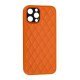Накладка Шкiра Люкс 2021 для Apple iPhone 12 Pro Max Orange