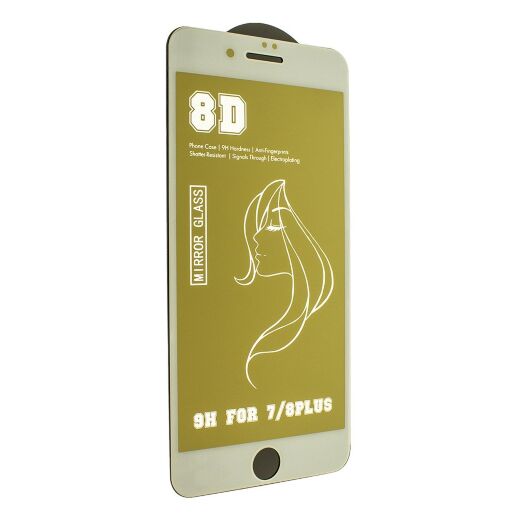 Захисне скло 8D MIRROR APPLE IPHONE 7 PLUS | 8 PLUS