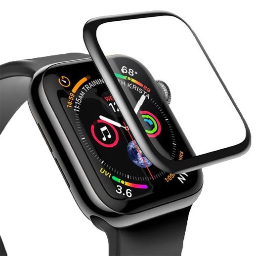 Захисне скло FULL GLUE APPLE WATCH 45MM SERIES 7 ЧОРНИЙ