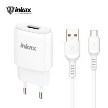 Мережевий зарядний пристрій INKAX CD-95 1.2A + USB кабель Type-C for Android