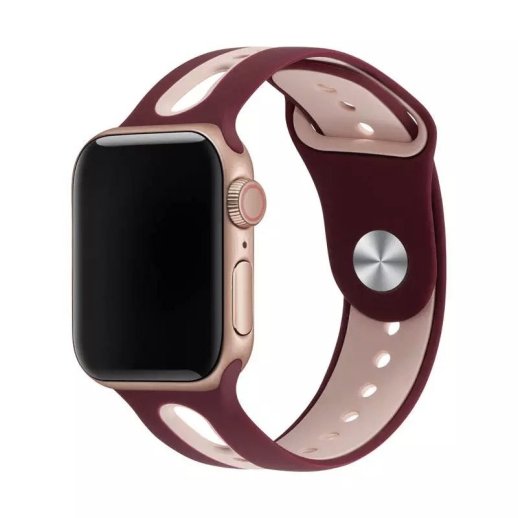Ремінець силіконовий LINE 2 COLORS для APPLE WATCH 42мм | 44мм | 45мм | 49мм SMALL SIZE