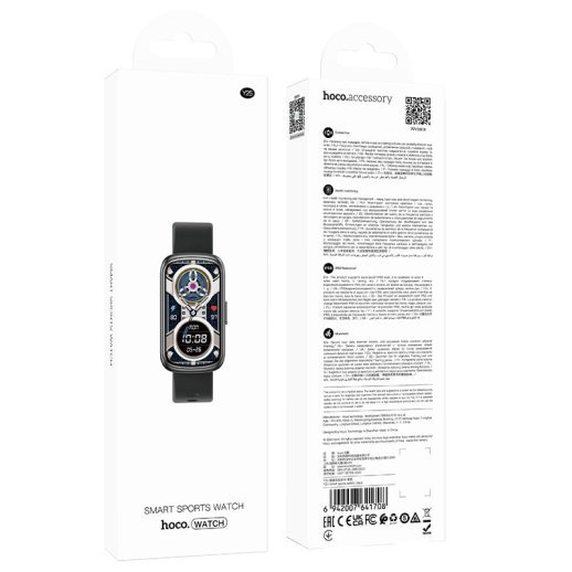 Смарт-годинник HOCO Y25 Smart Sports Watch, чорний