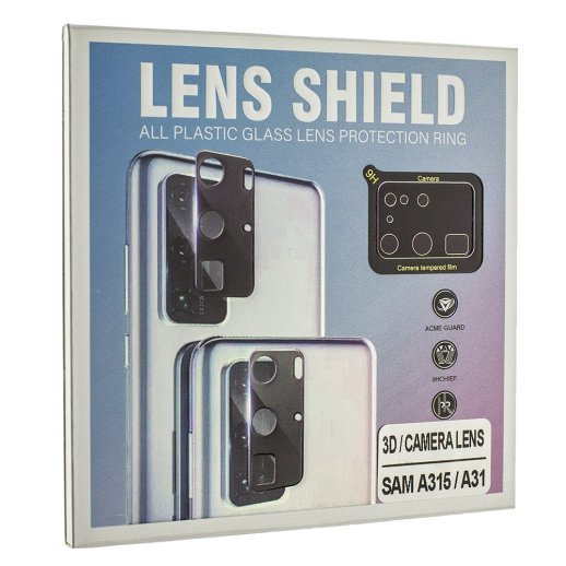 Захисне скло для камери 3D LENS SHIELD SAMSUNG A315 Galaxy A31 2020 чорний