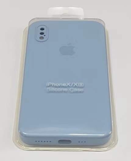 Чохол Silicone Case Copy Apple iPhone X / Xs Square Dark Grey, 28