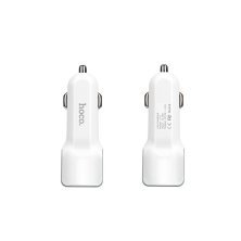 Автомобільний зарядний пристрій HOCO Z23 2USB 2.4A, білий