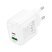 Мережевий зарядний пристрій HOCO CS55A TYPE-C PD 30W + USB QC 3.0, білий