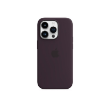 Silicone Case Original With MagSafe and Splash Screen Apple iPhone 14 Pro Elderberry