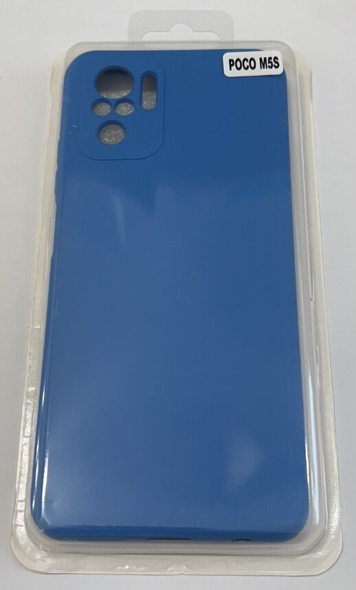 Чехол Silicone Case for POCO M5S (Redmi Note 10) No Logo Dark Blue