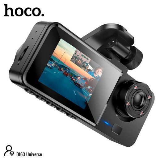 Автомобільний відеореєстратор HOCO DI63, чорний